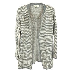 Womens Size Small Cocogio Italy Herringbone Oversized Longline Cardigan Sweater